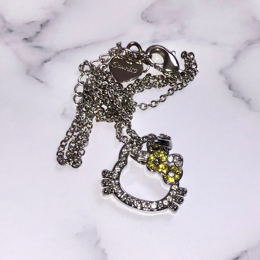 Sterling Silver Hello Kitty Necklace - image 2